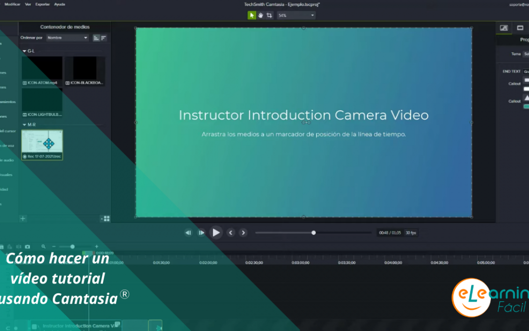 Cómo hacer un vídeo tutorial usando Camtasia